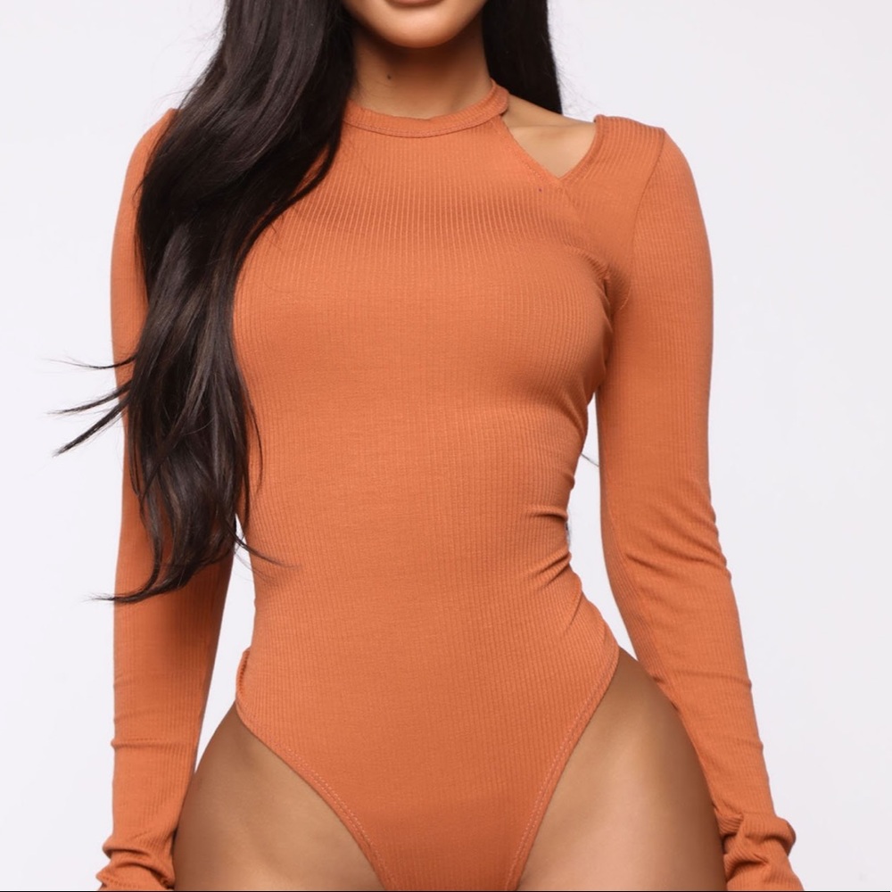 Orange bodysuit
